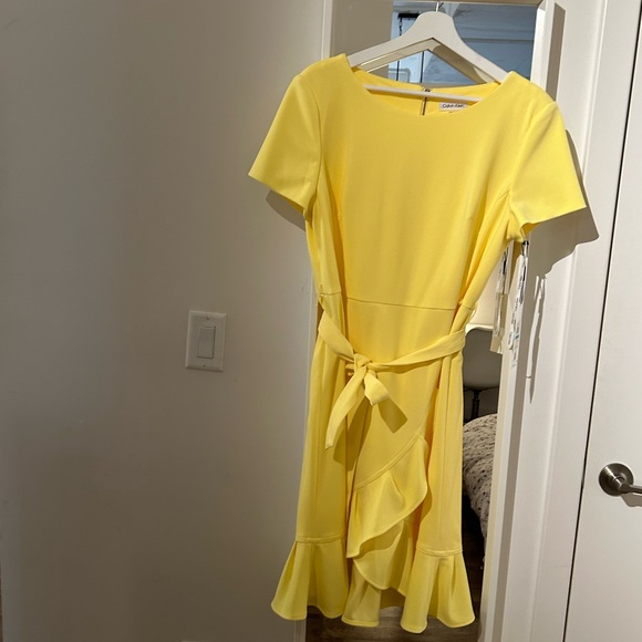 Calvin Klein yellow dress - Picture 1 of 6